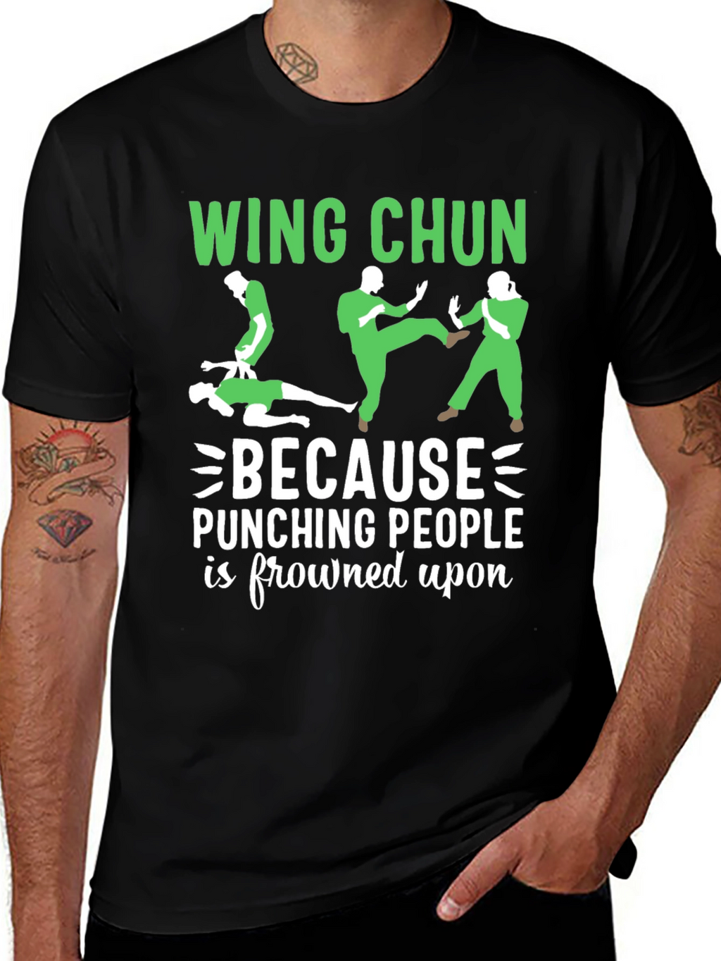 Wing Chun Martial Arts Graphic T-Shirt