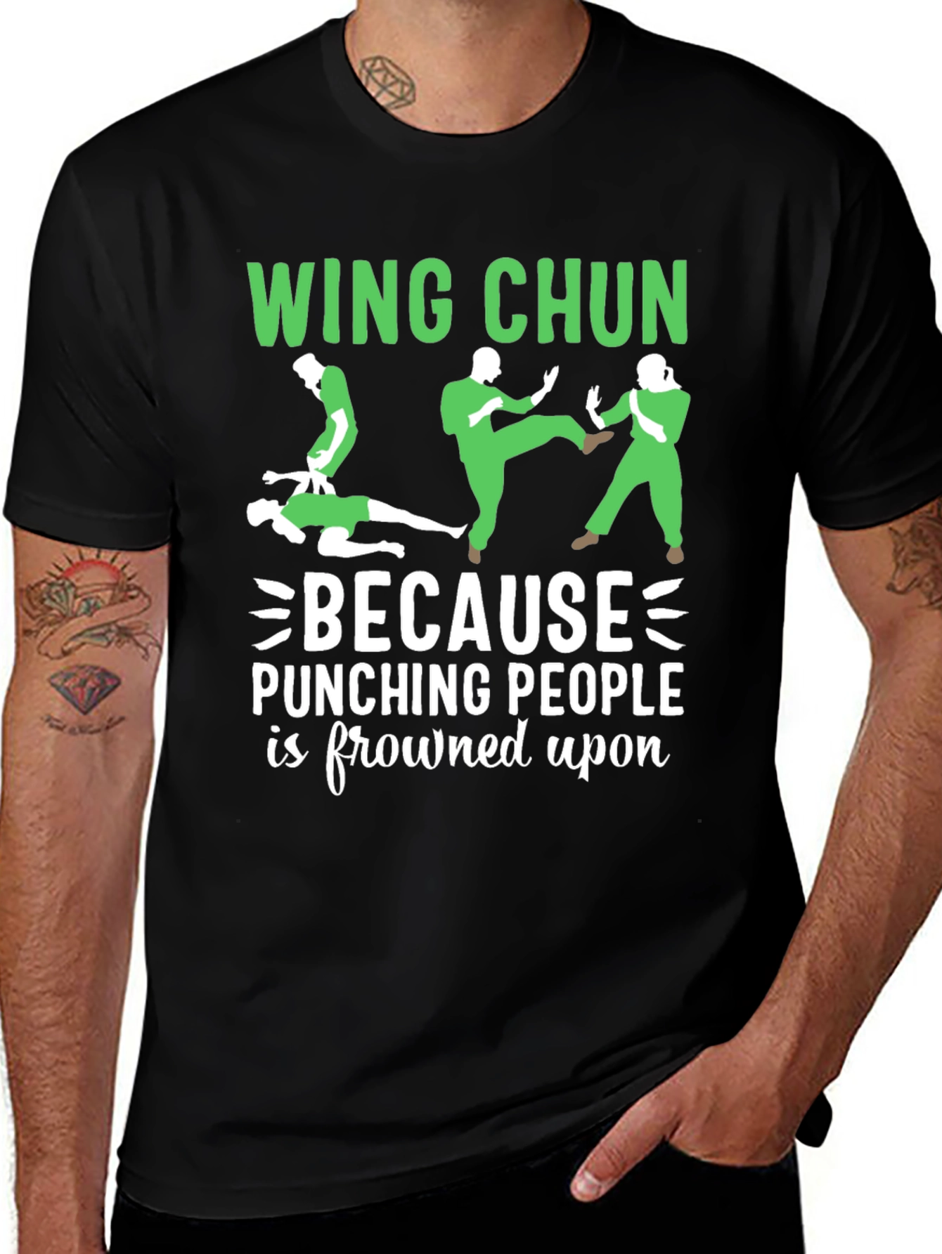 Wing Chun Martial Arts Graphic T-Shirt
