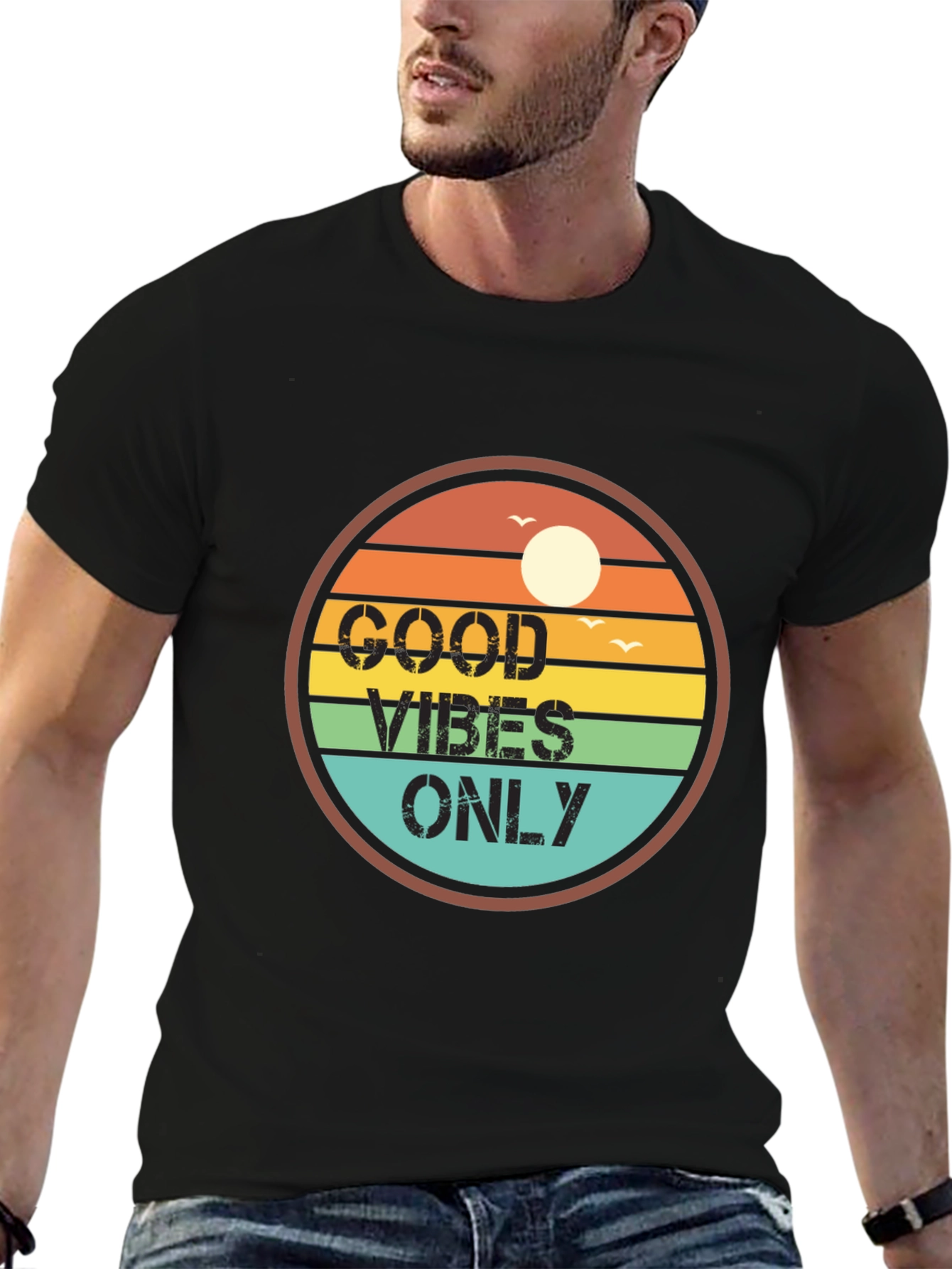 Good Vibes Only Retro T-Shirt