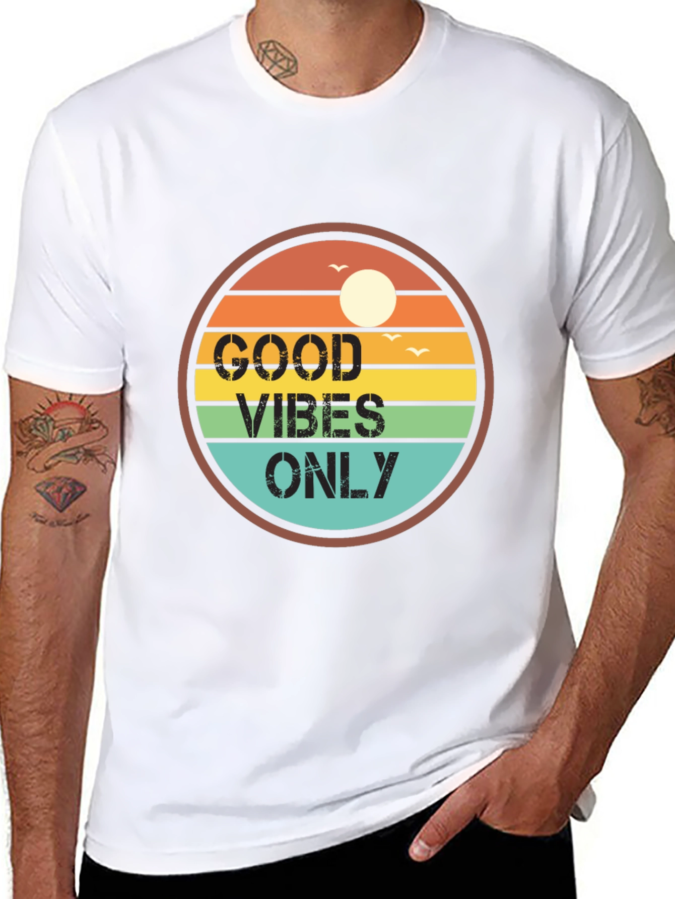 Good Vibes Only Retro T-Shirt