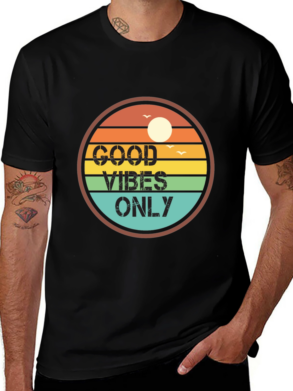 Good Vibes Only Retro T-Shirt