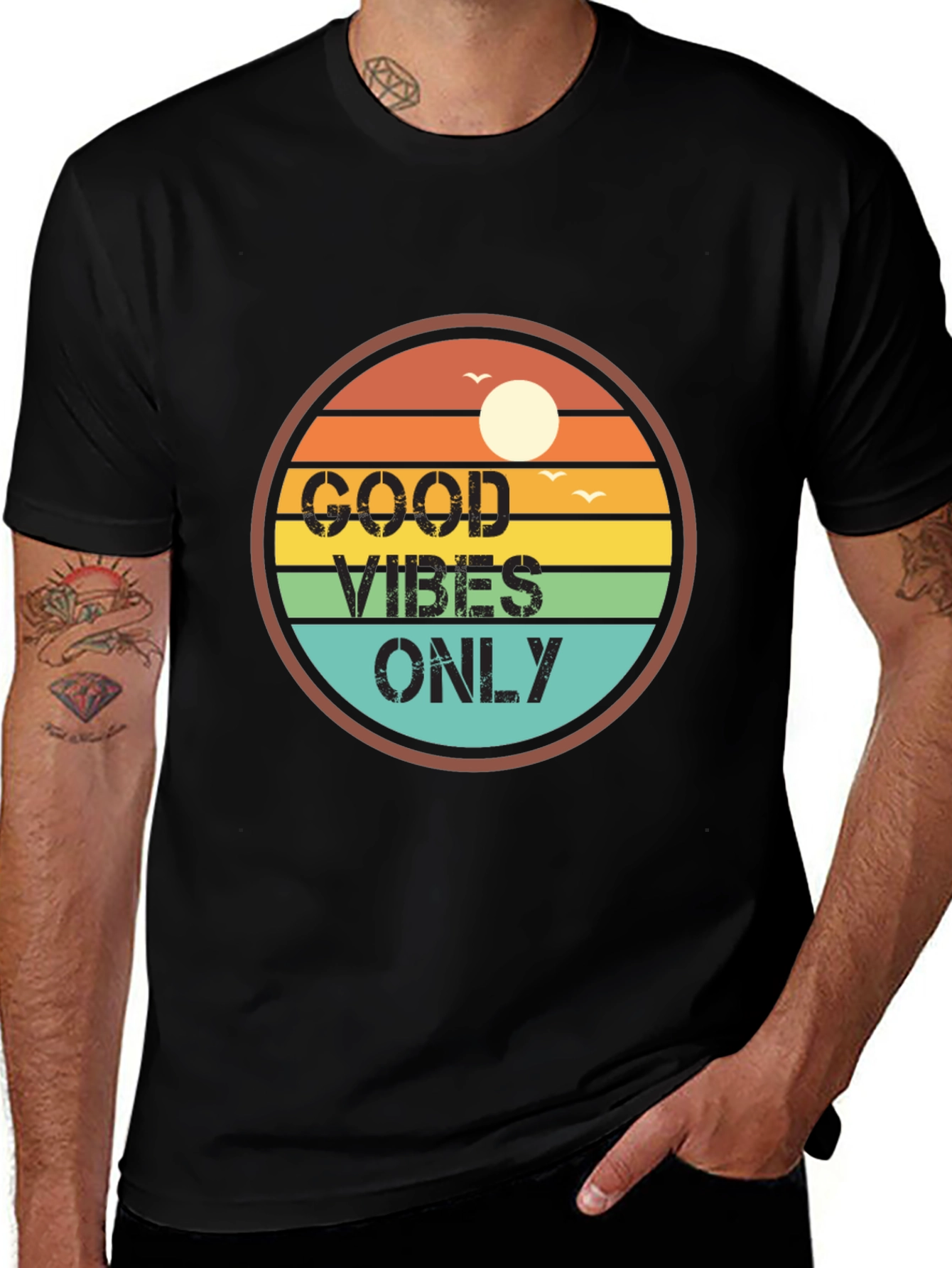 Good Vibes Only Retro T-Shirt