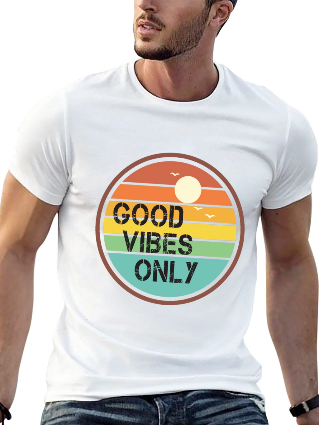 Good Vibes Only Retro T-Shirt