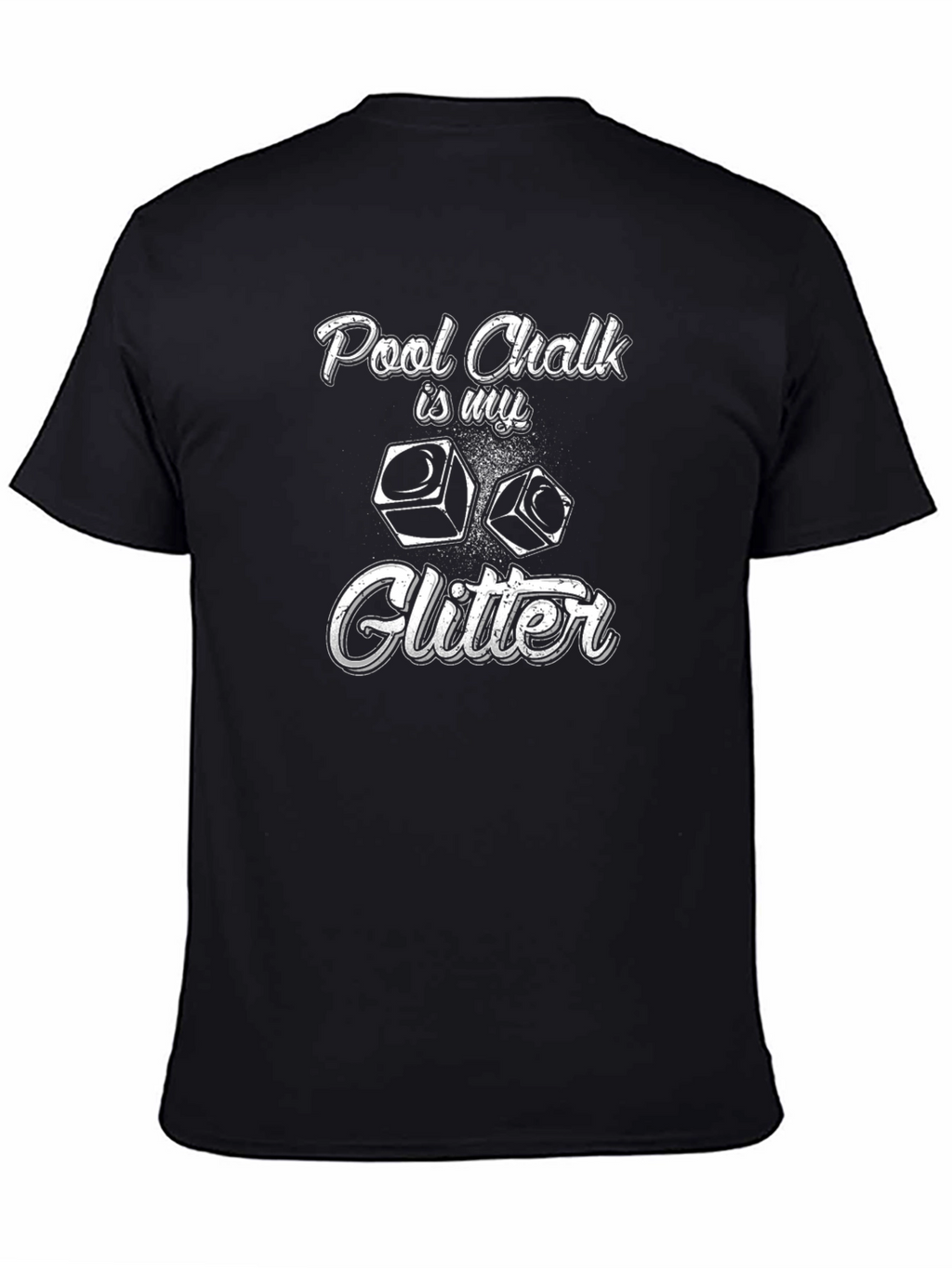 Pool Chalk Glitter T-Shirt Billiards Player Gift
