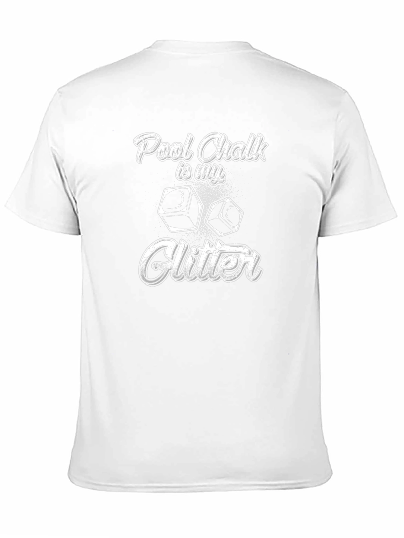 Pool Chalk Glitter T-Shirt Billiards Player Gift