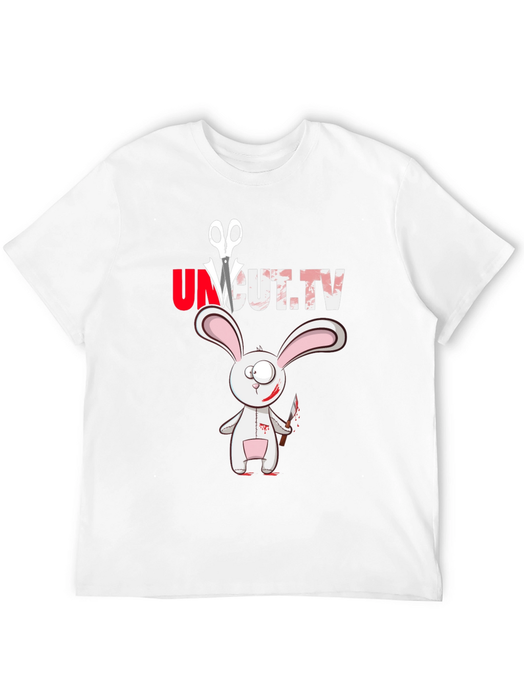 Uncut TV Creepy Bunny T-Shirt
