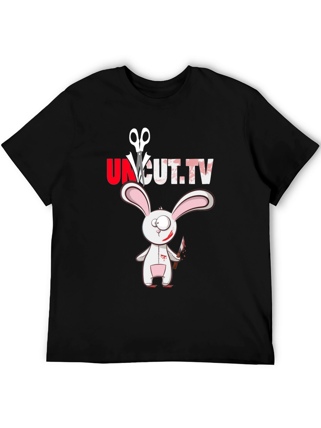 Uncut TV Creepy Bunny T-Shirt