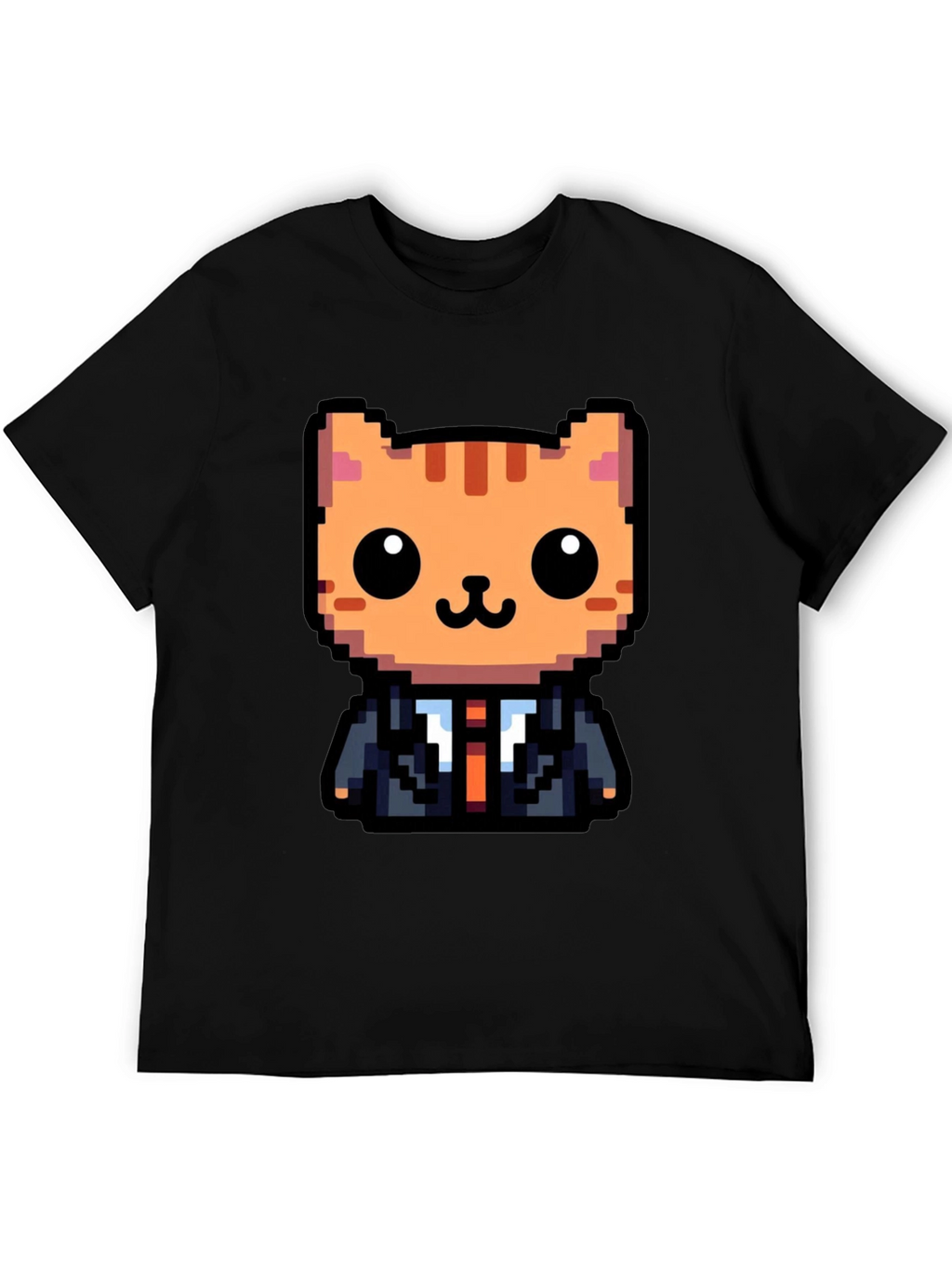 Pixel Art Cat T-Shirt - Business Cat Tee