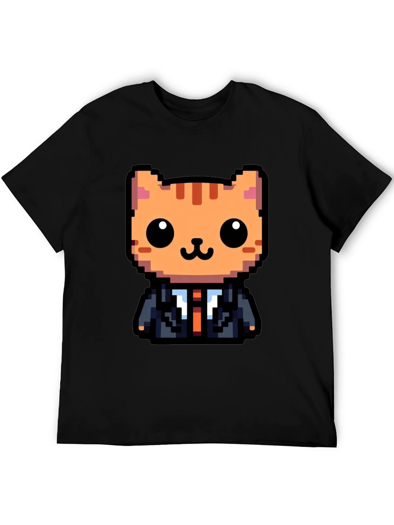 Pixel Art Cat T-Shirt - Business Cat Tee
