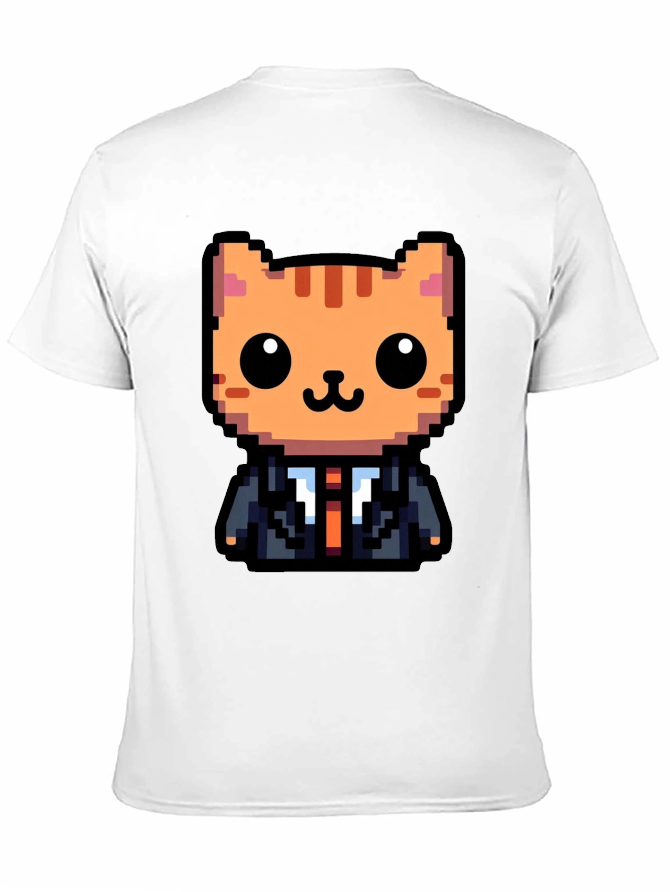 Pixel Art Cat T-Shirt - Business Cat Tee