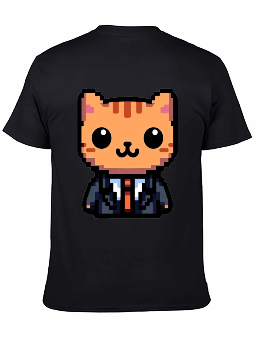 Pixel Art Cat T-Shirt - Business Cat Tee