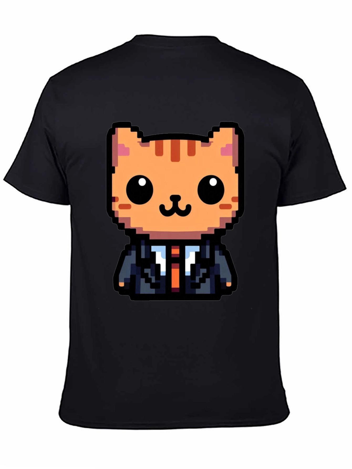 Pixel Art Cat T-Shirt - Business Cat Tee