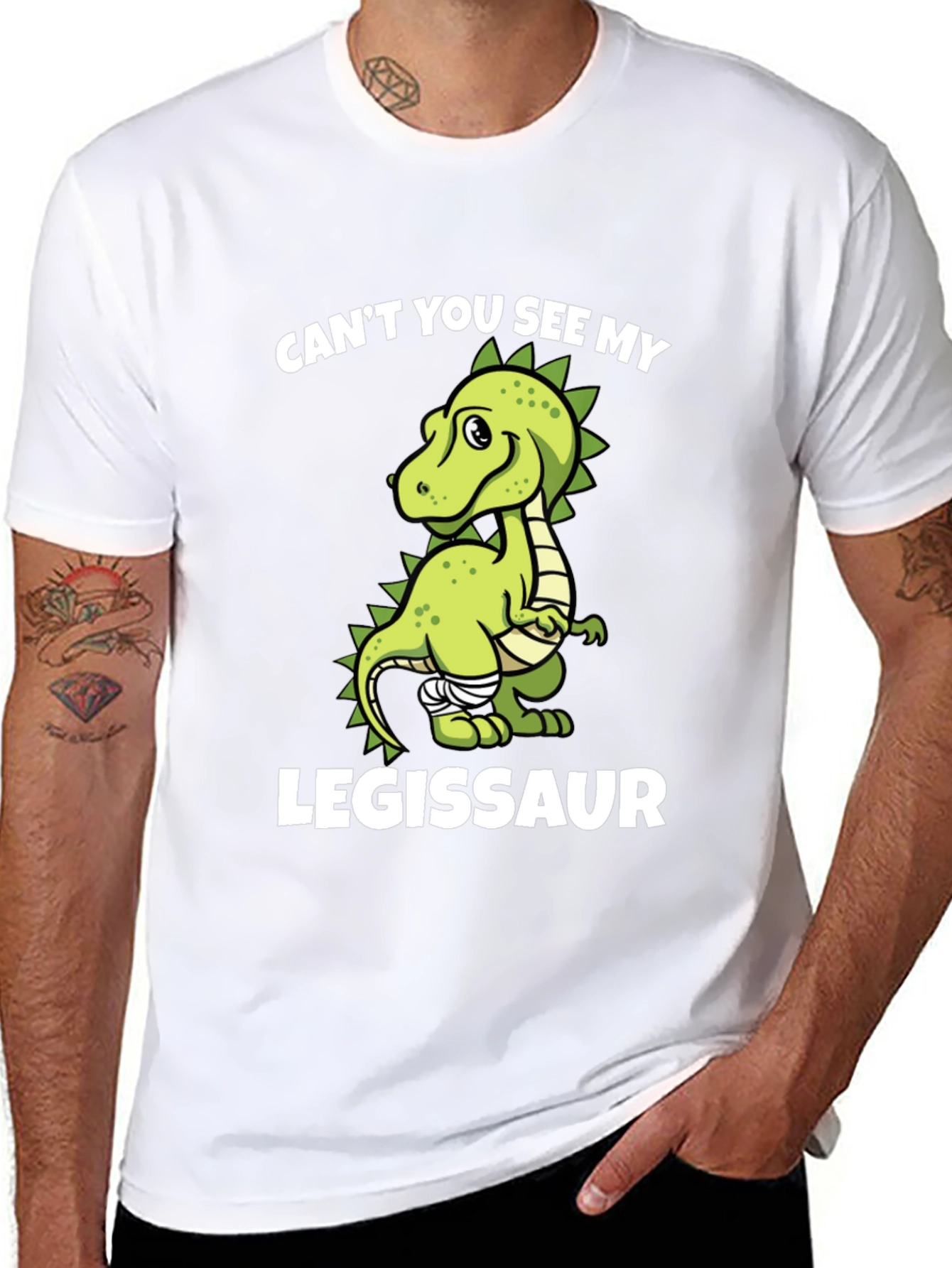 Legissaur T-Shirt - Funny Dinosaur Tee