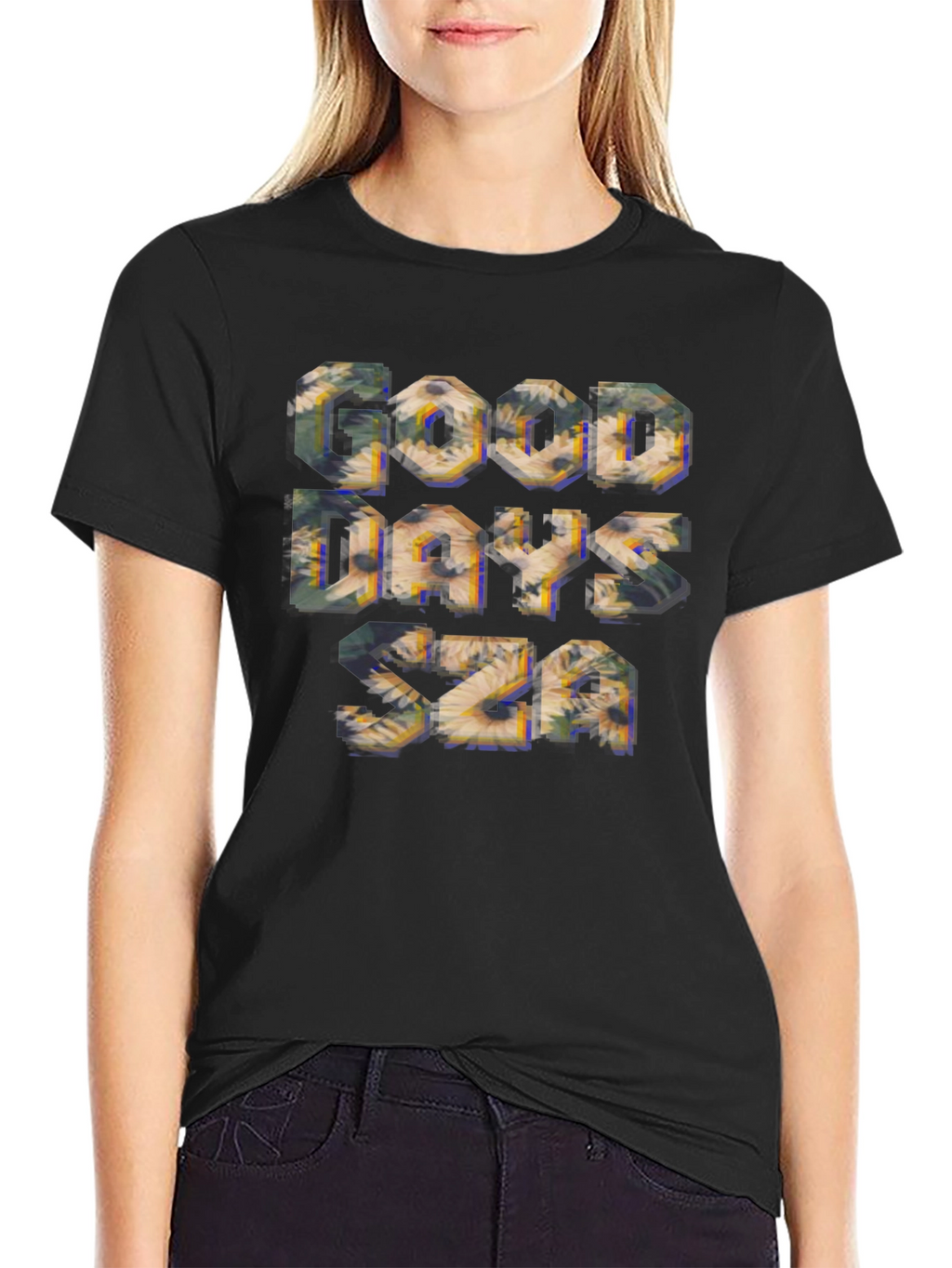 Good Days SZA Black Graphic Tee