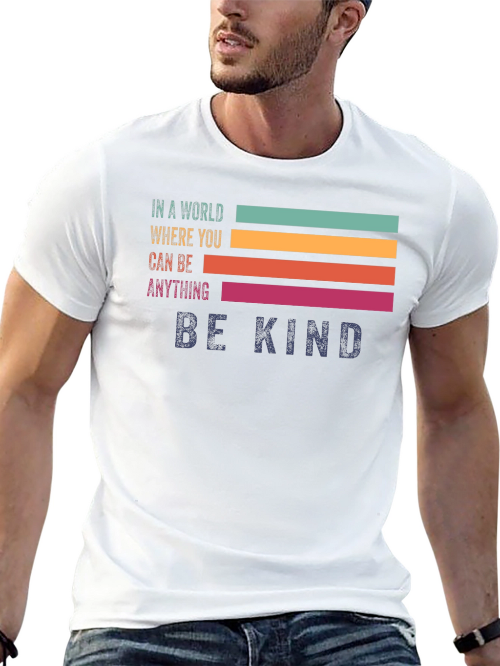 Be Kind Graphic T-Shirt - Retro Style