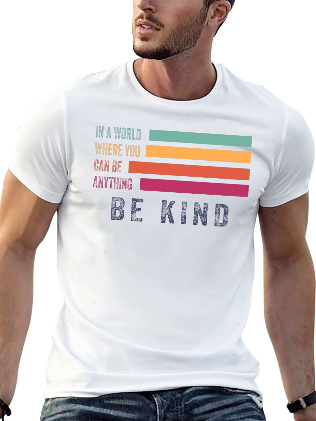 Be Kind Graphic T-Shirt - Retro Style