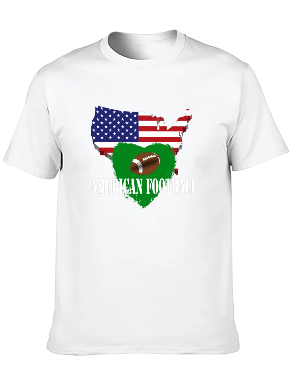 American Football USA Map T-Shirt