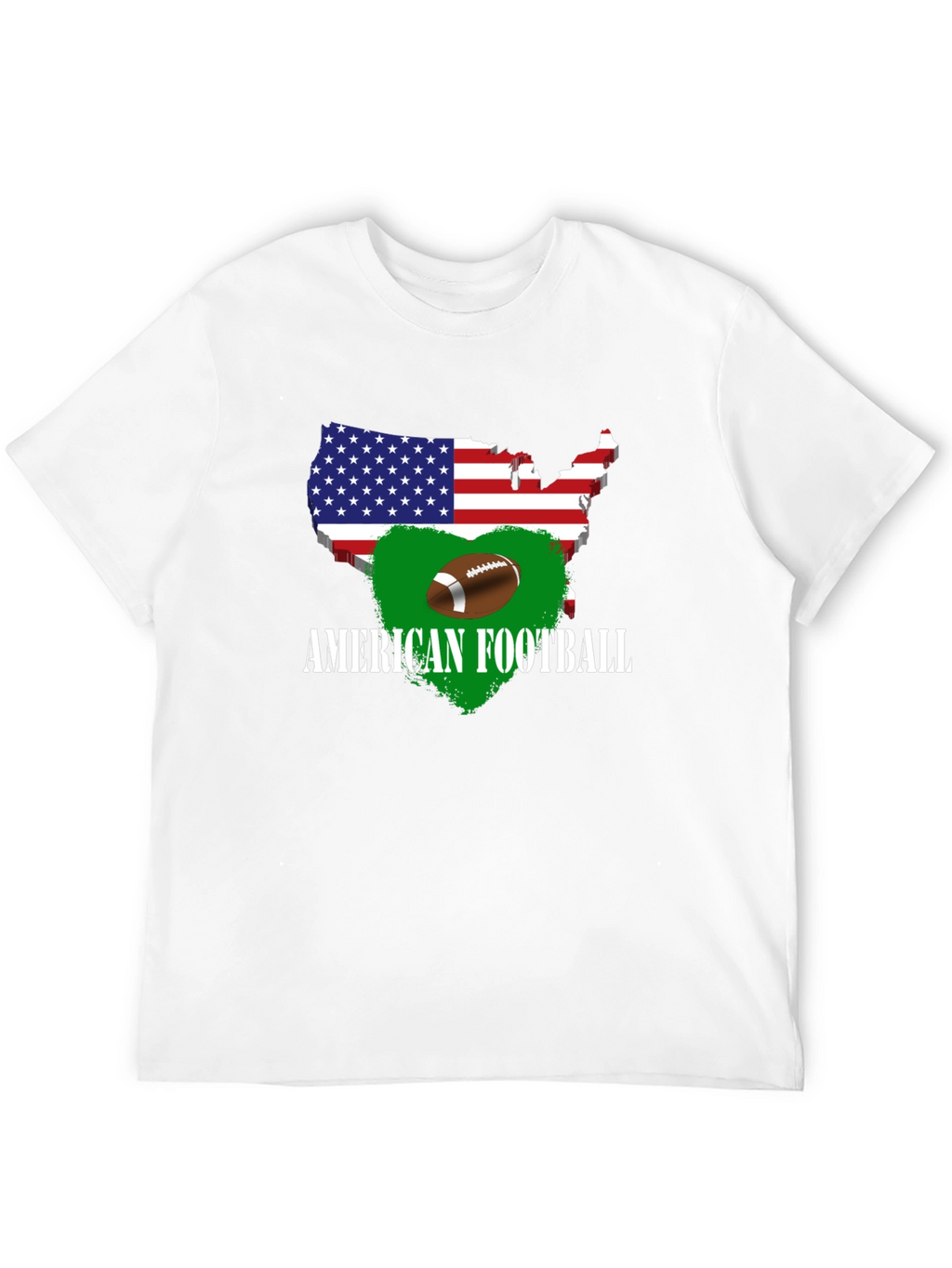 American Football USA Map T-Shirt