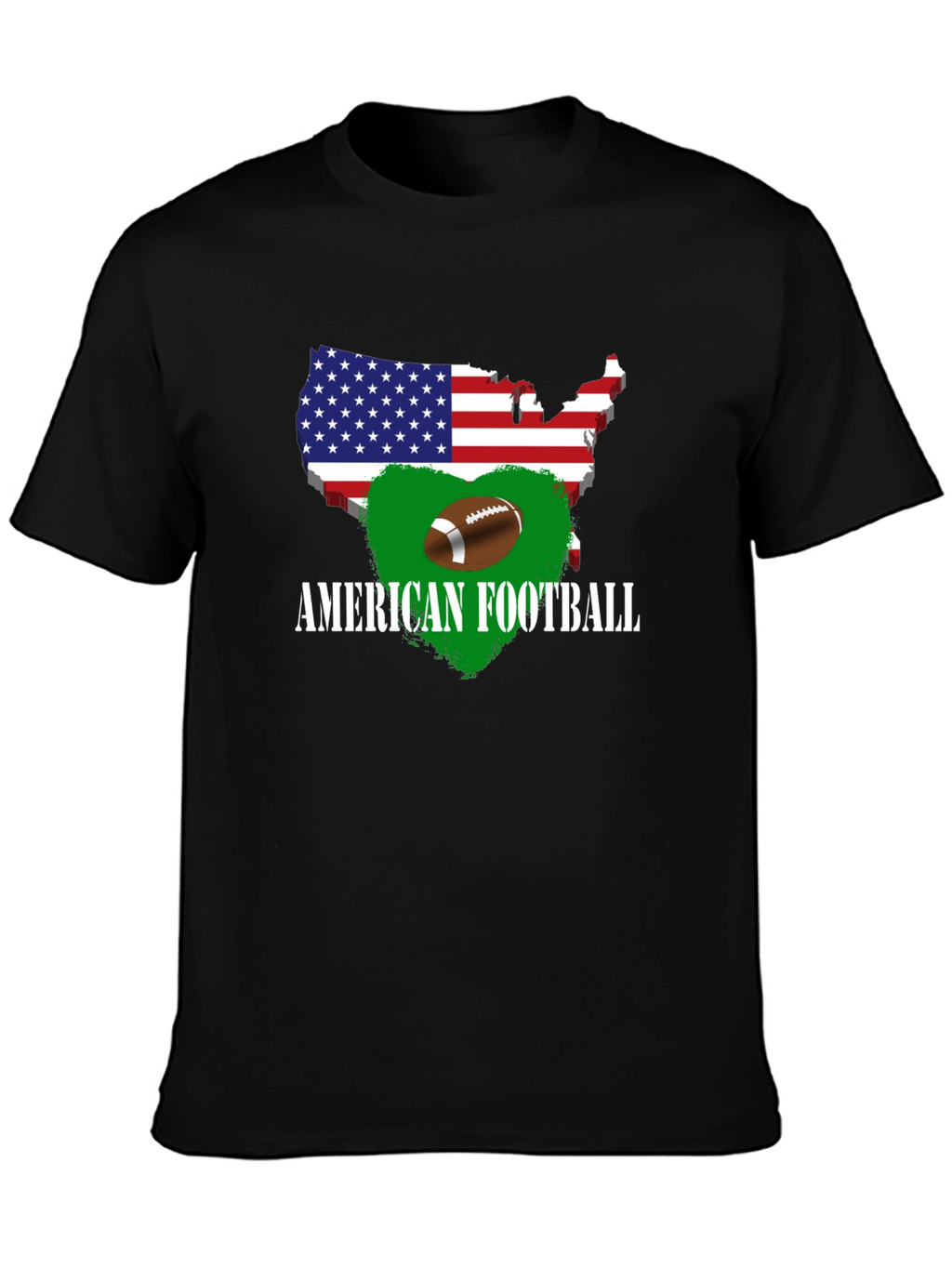 American Football USA Map T-Shirt