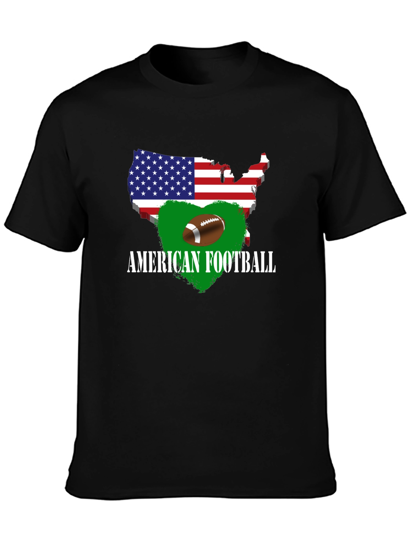 American Football USA Map T-Shirt