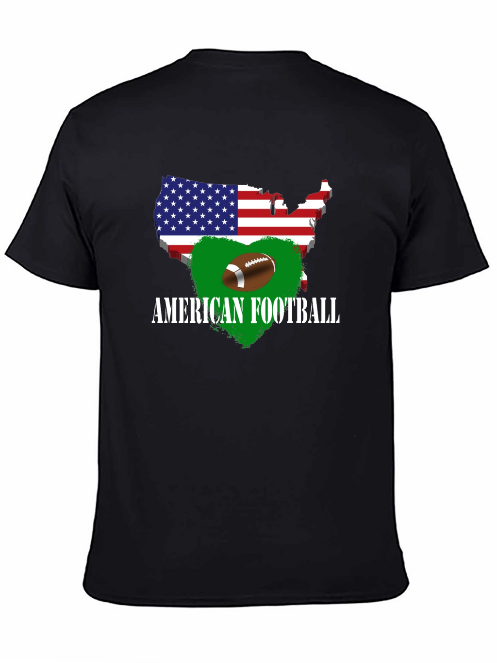 American Football USA Map T-Shirt
