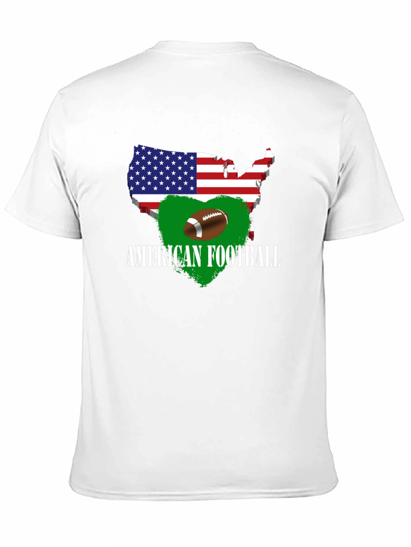 American Football USA Map T-Shirt