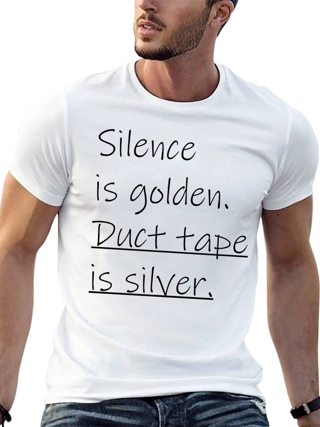 Humorous Silence is Golden Graphic Tee