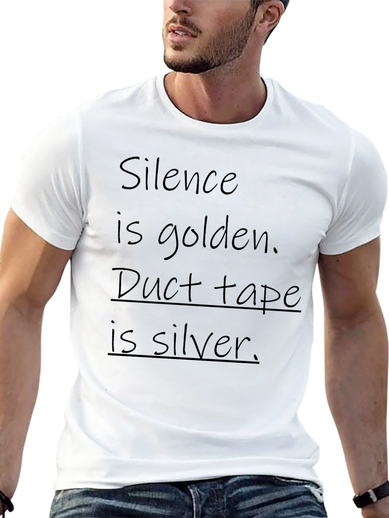 Humorous Silence is Golden Graphic Tee