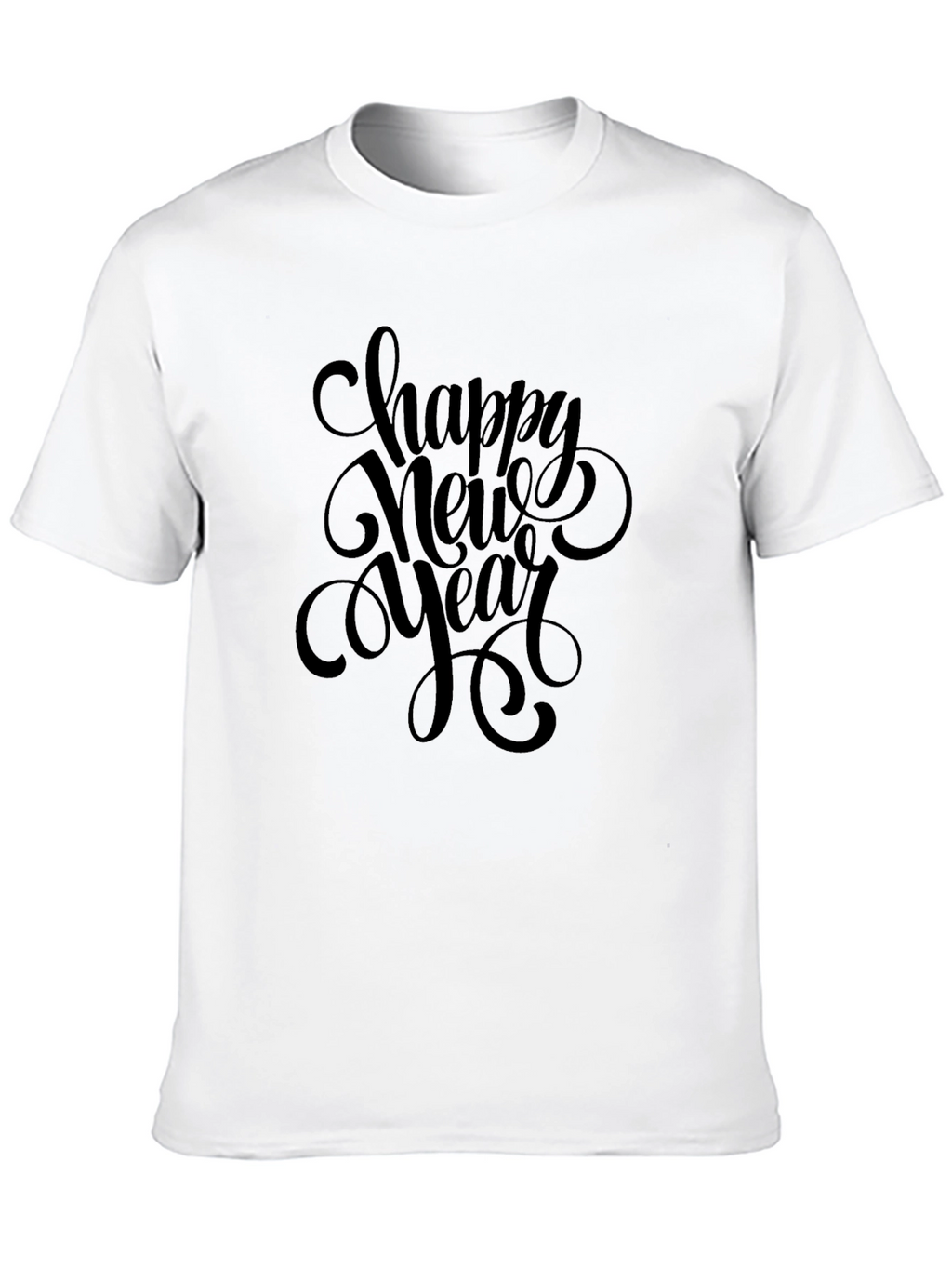 Happy New Year Black T-Shirt