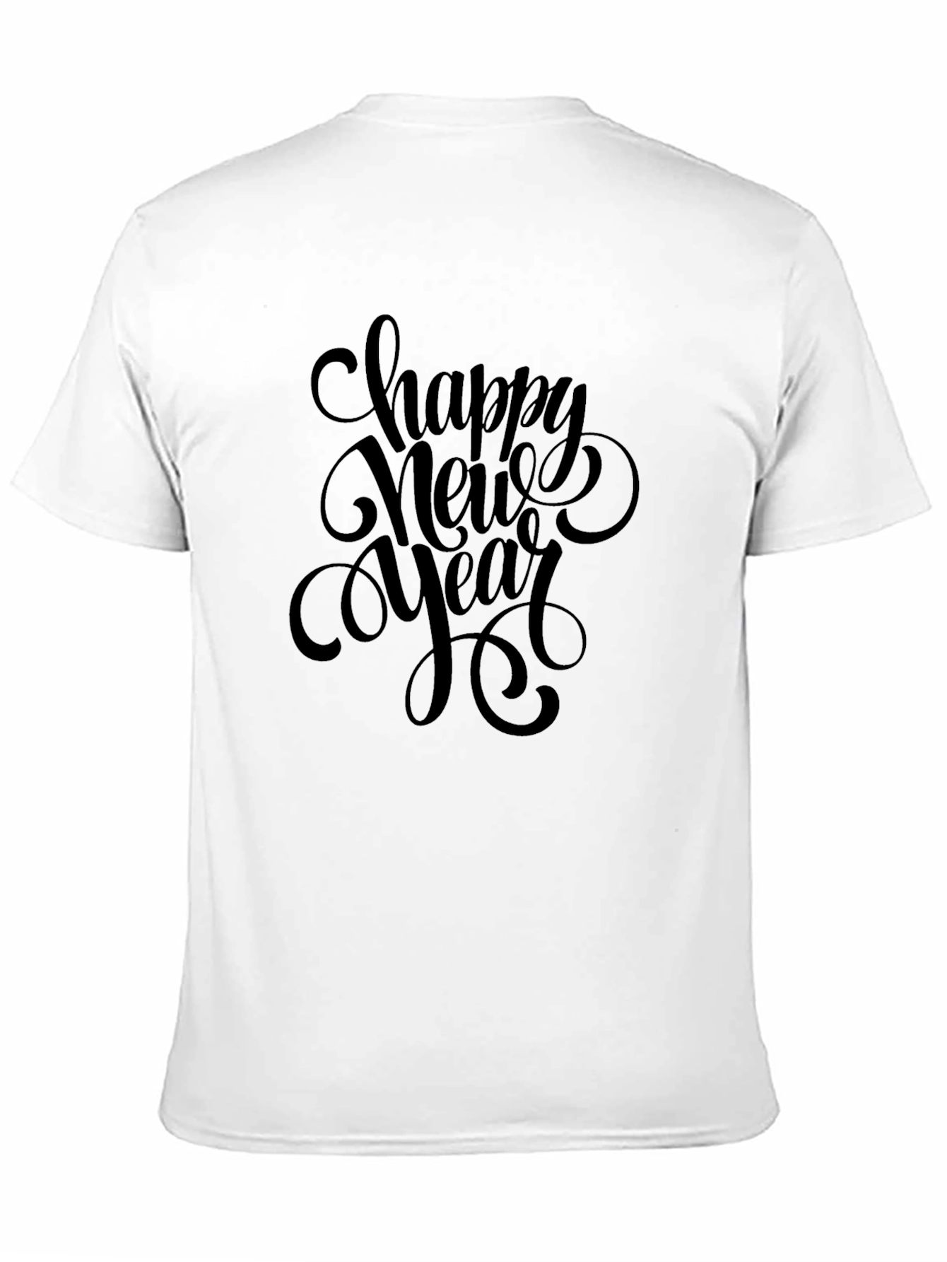 Happy New Year Black T-Shirt