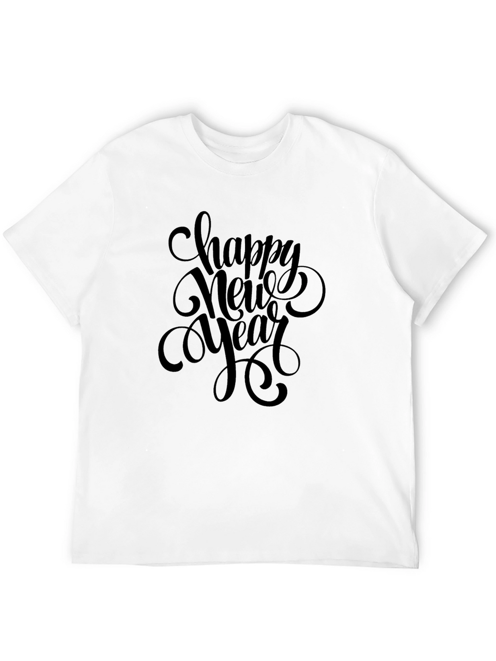 Happy New Year Black T-Shirt