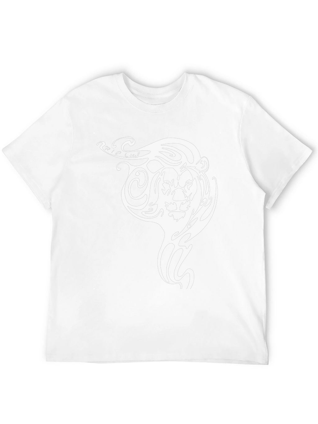 Tribal Lion Graphic Tee - Black Cotton Comfort