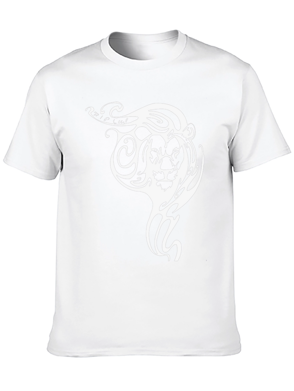 Tribal Lion Graphic Tee - Black Cotton Comfort