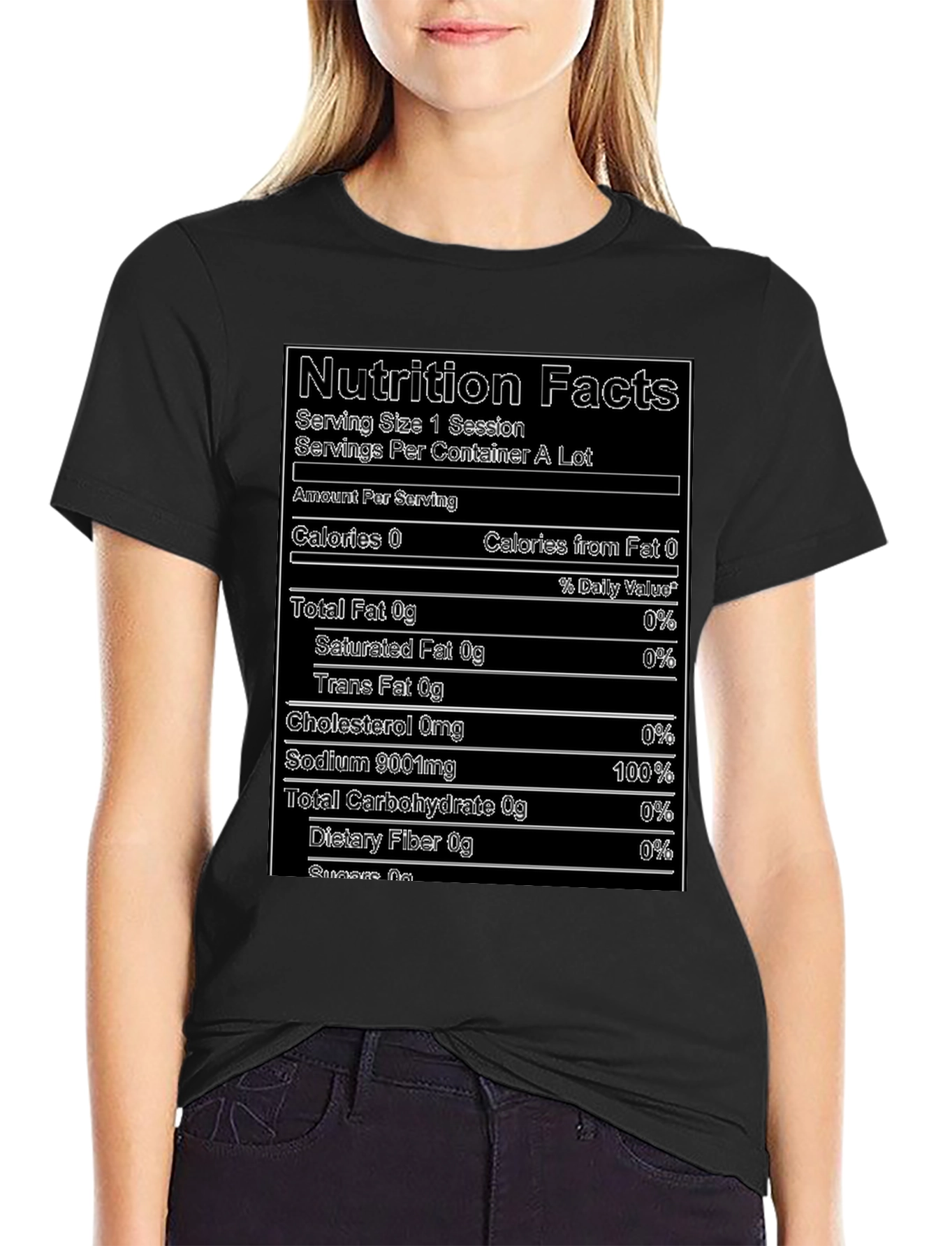 Nutrition Facts T-Shirt - Funny Novelty Tee