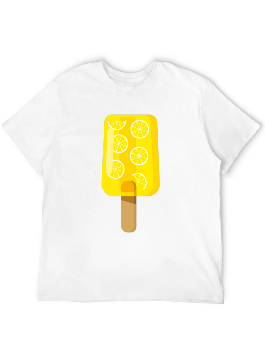Lemon Popsicle Graphic Tee - Black Cotton T-Shirt
