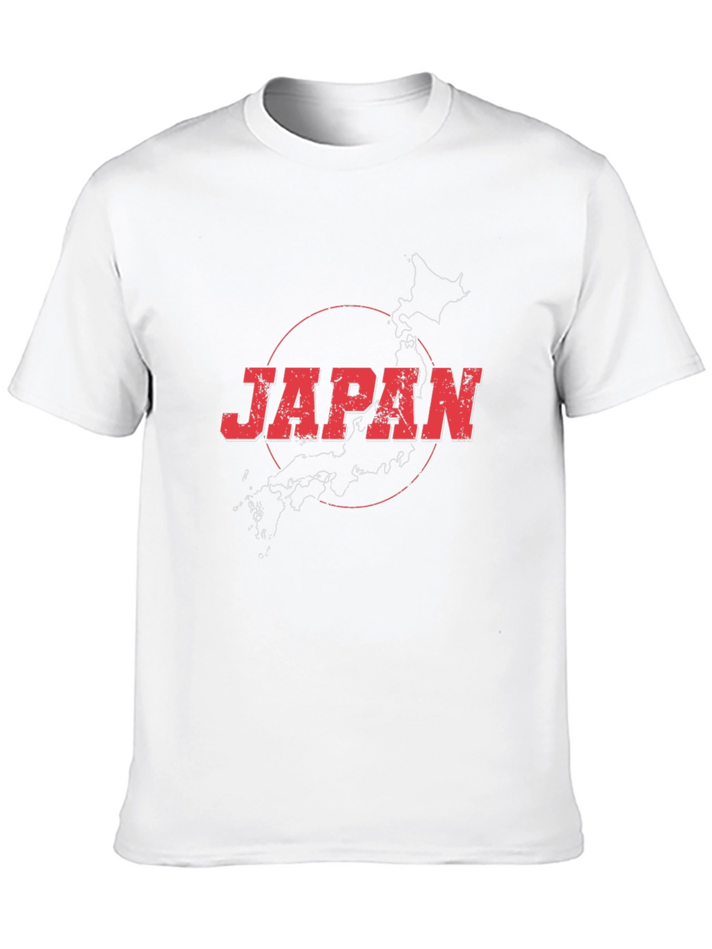 Japan Map Graphic Tee - Black Cotton T-Shirt