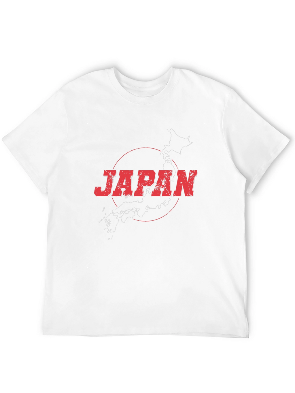 Japan Map Graphic Tee - Black Cotton T-Shirt
