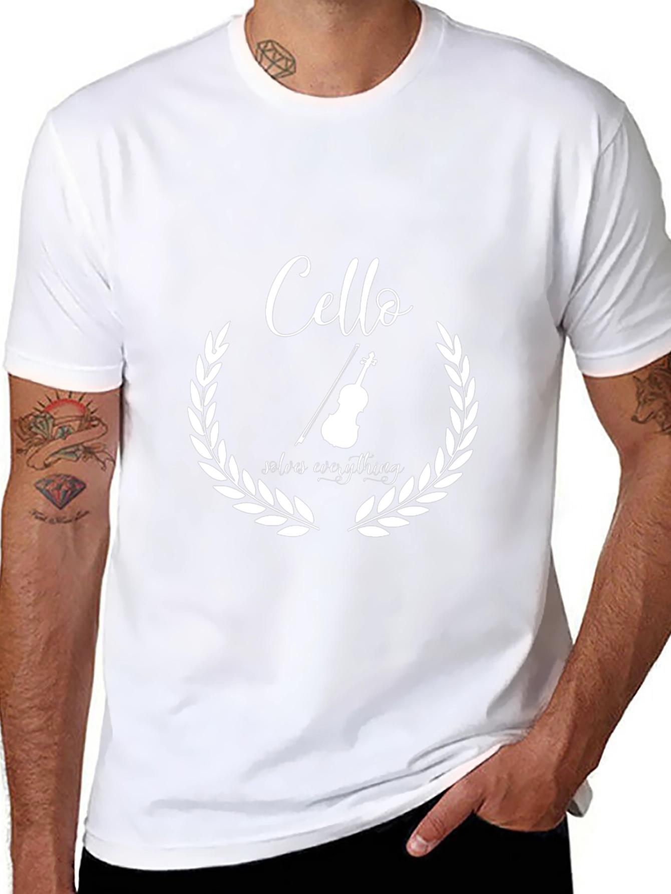 Cello Solves Everything Graphic Tee