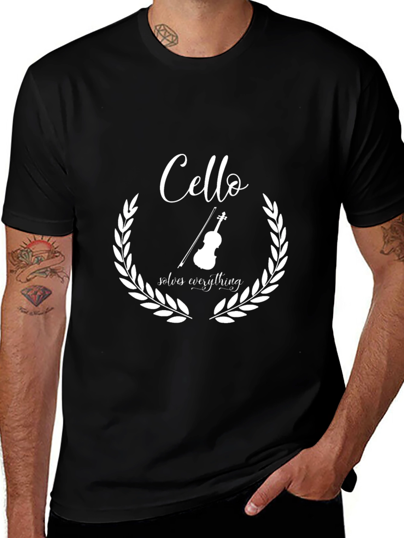 Cello Solves Everything Graphic Tee