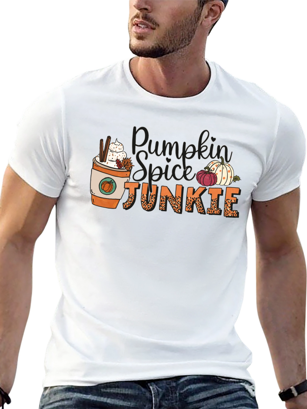 Pumpkin Spice Junkie Black Tee