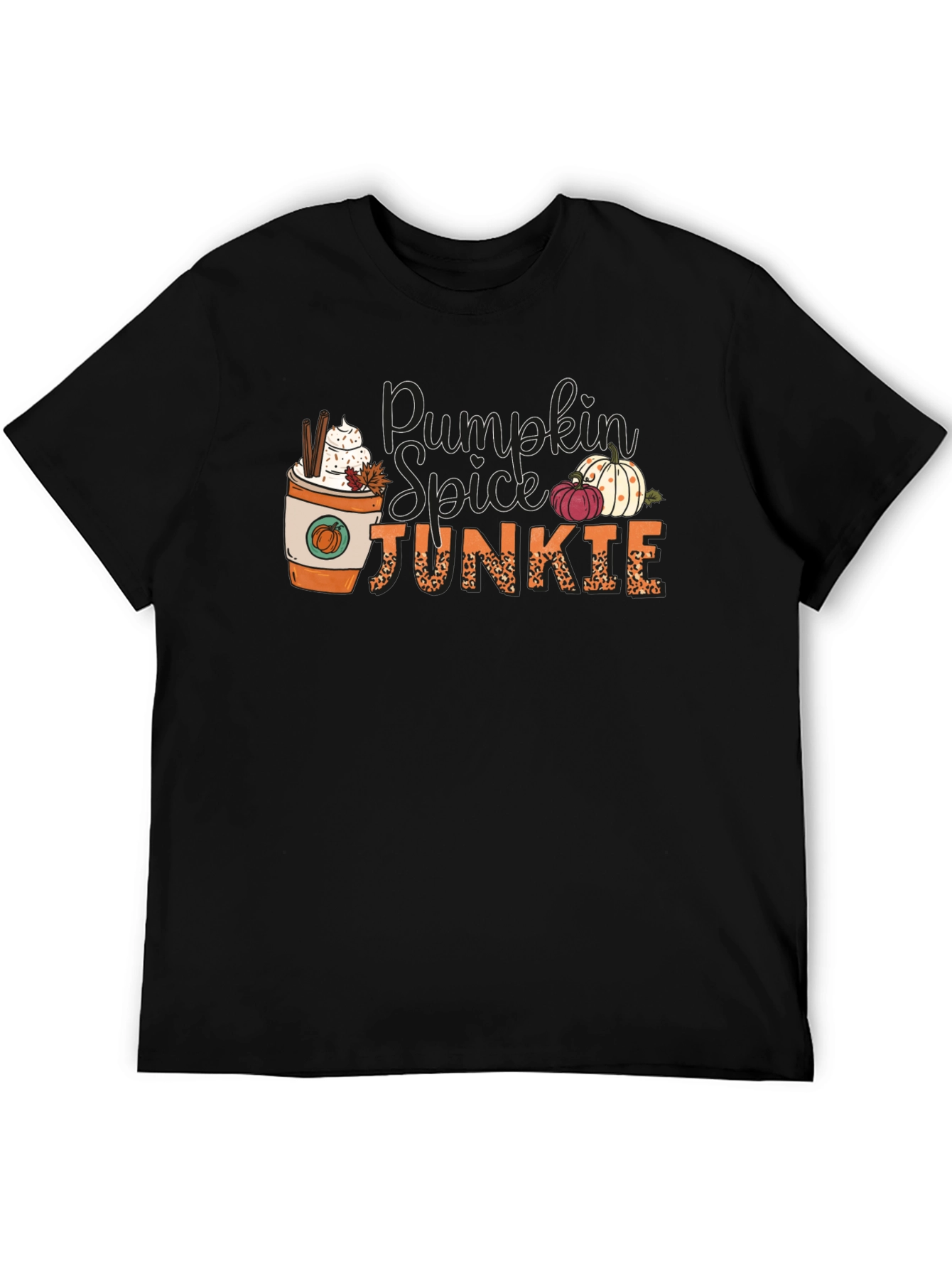 Pumpkin Spice Junkie Black Tee