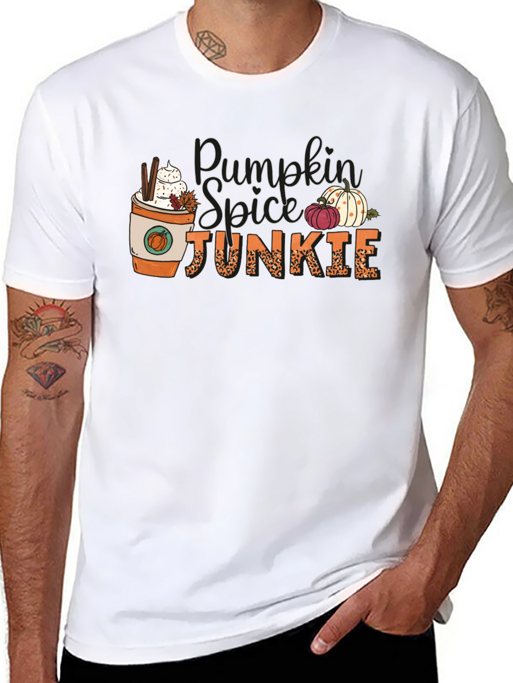 Pumpkin Spice Junkie Black Tee
