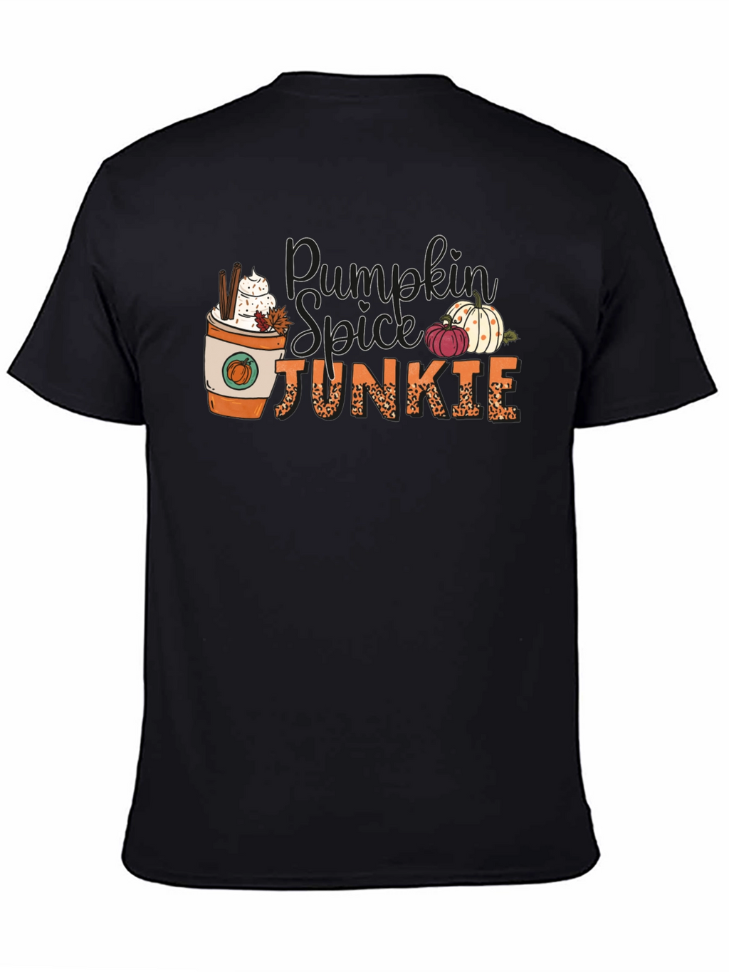 Pumpkin Spice Junkie Black Tee