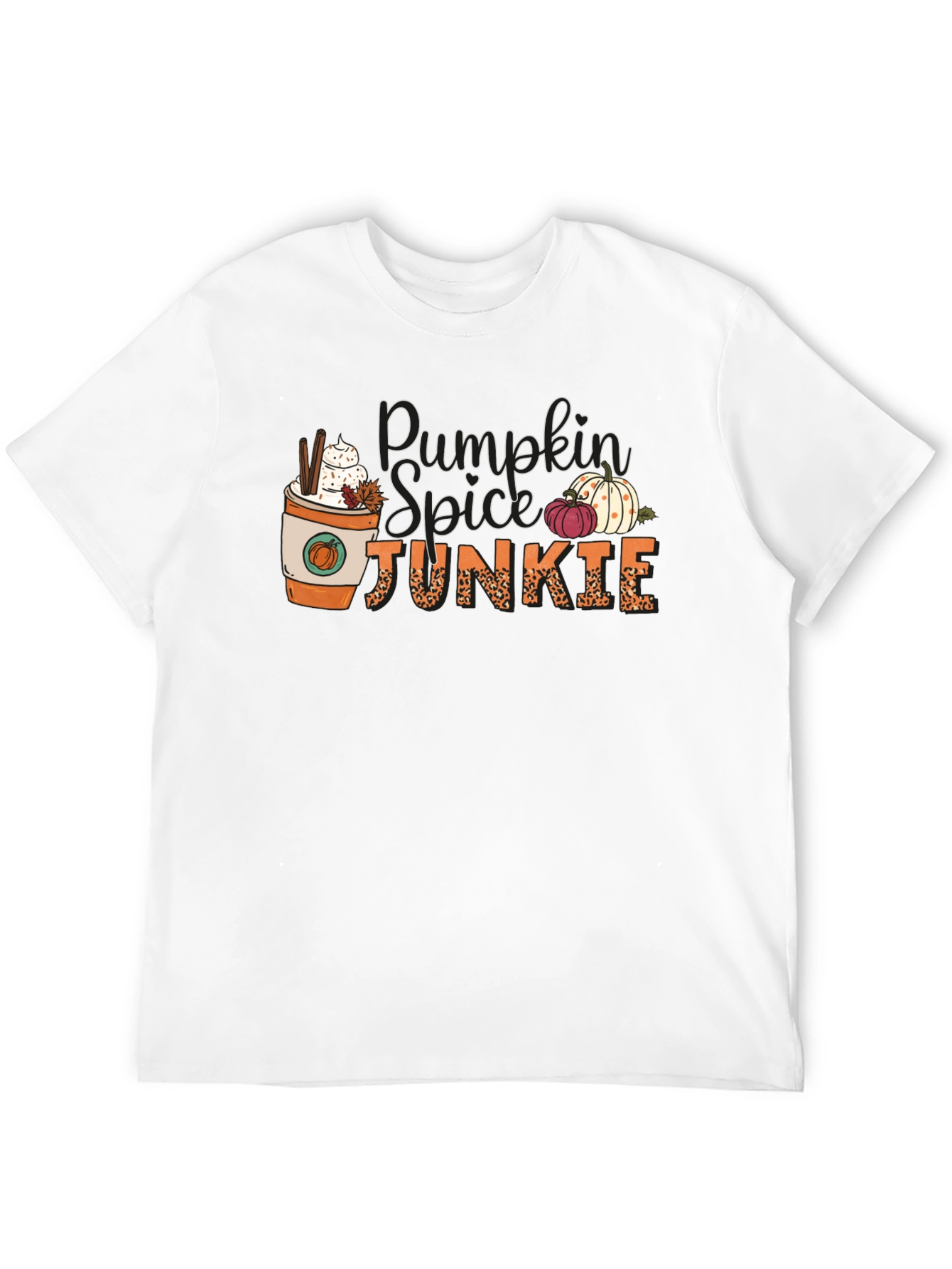 Pumpkin Spice Junkie Black Tee