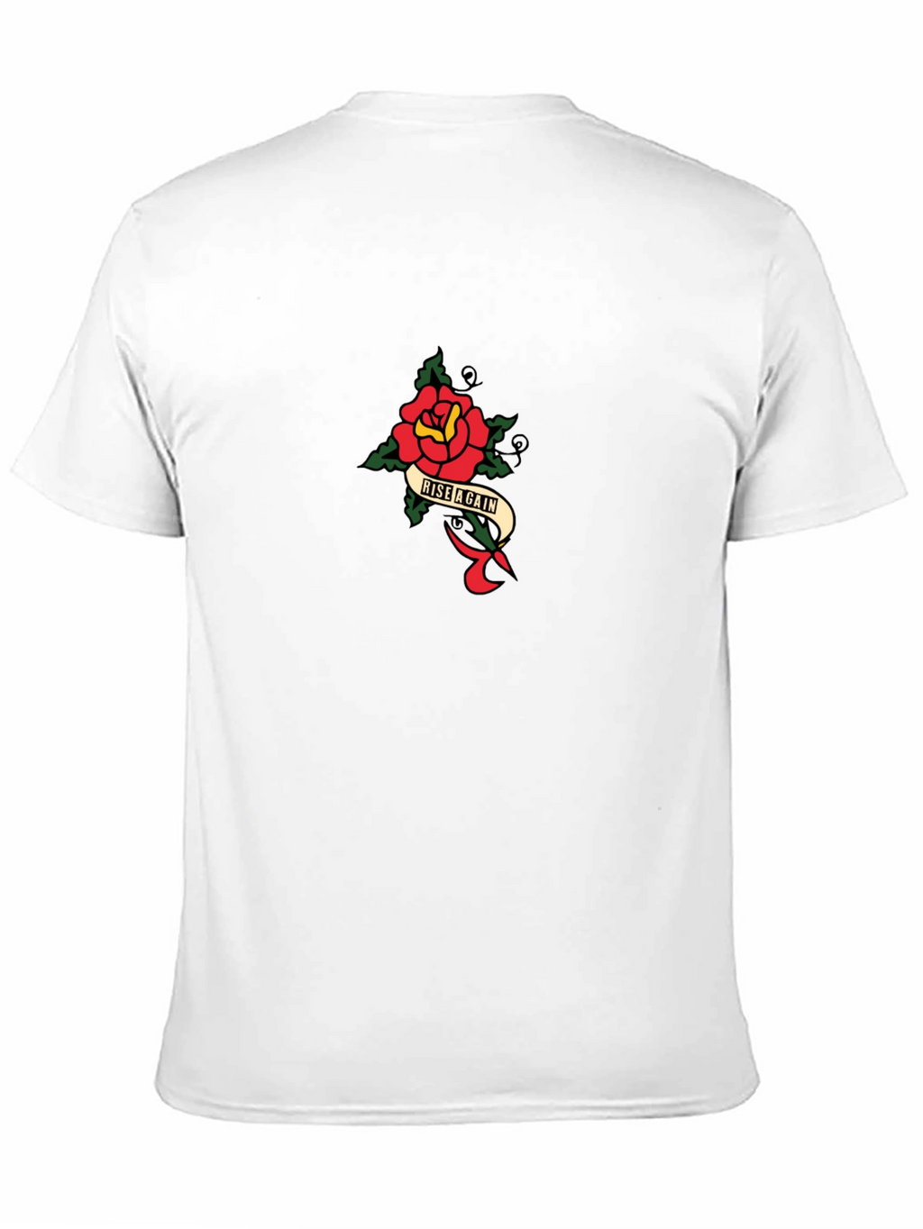 Rise Again Graphic Tee - Black Cotton T-Shirt