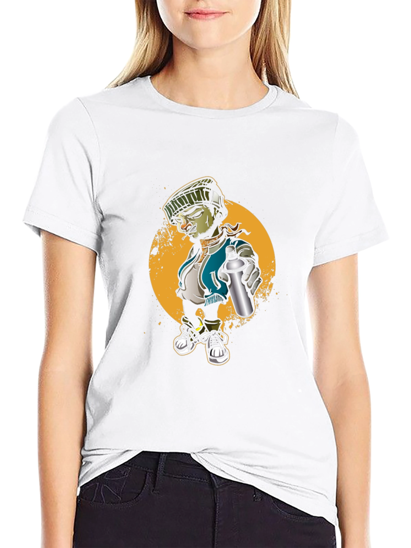 Urban Graffiti Artist T-Shirt: Cool Street Art Design