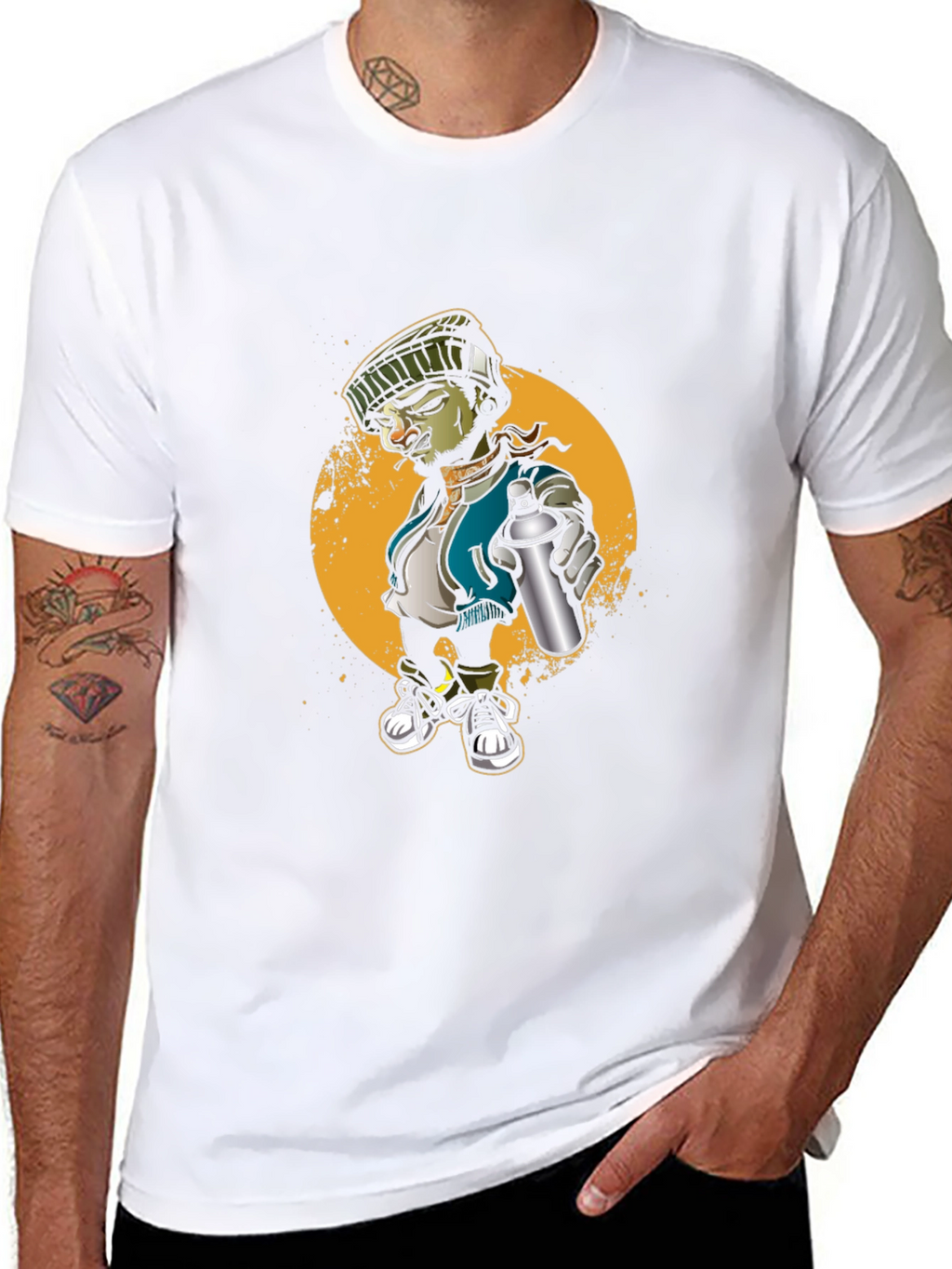 Urban Graffiti Artist T-Shirt: Cool Street Art Design