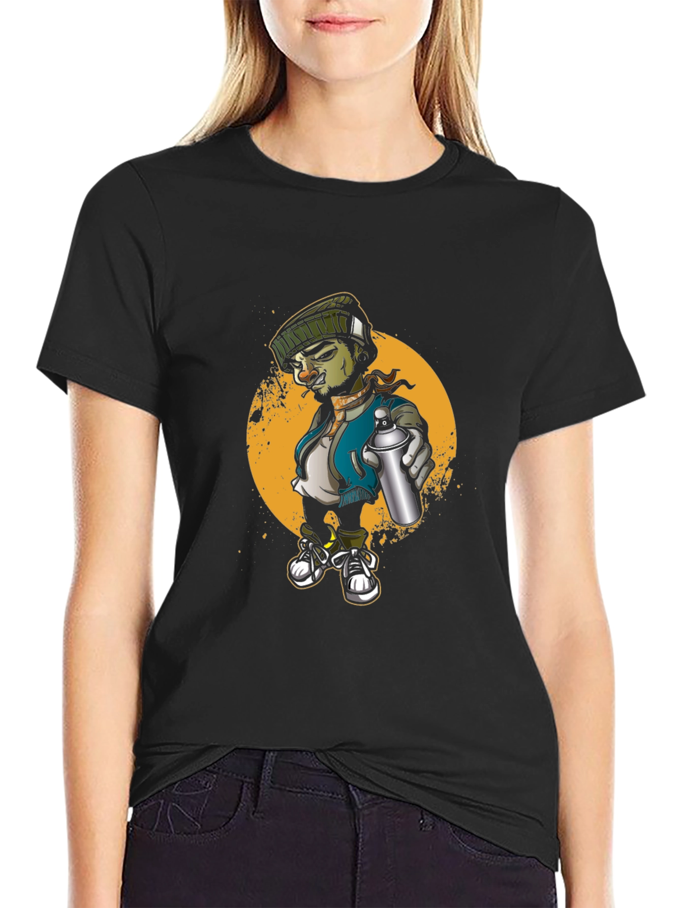 Urban Graffiti Artist T-Shirt: Cool Street Art Design