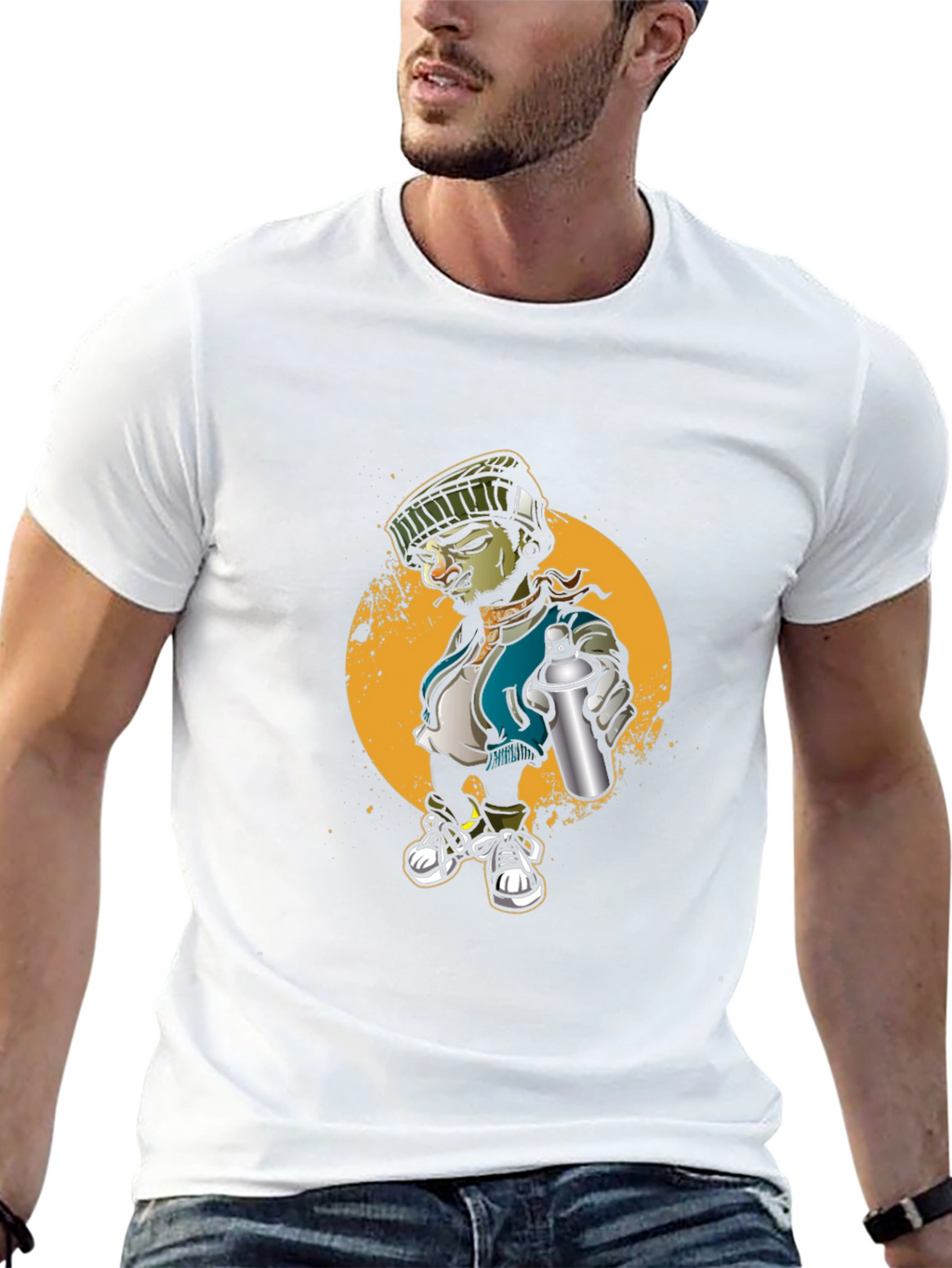 Urban Graffiti Artist T-Shirt: Cool Street Art Design
