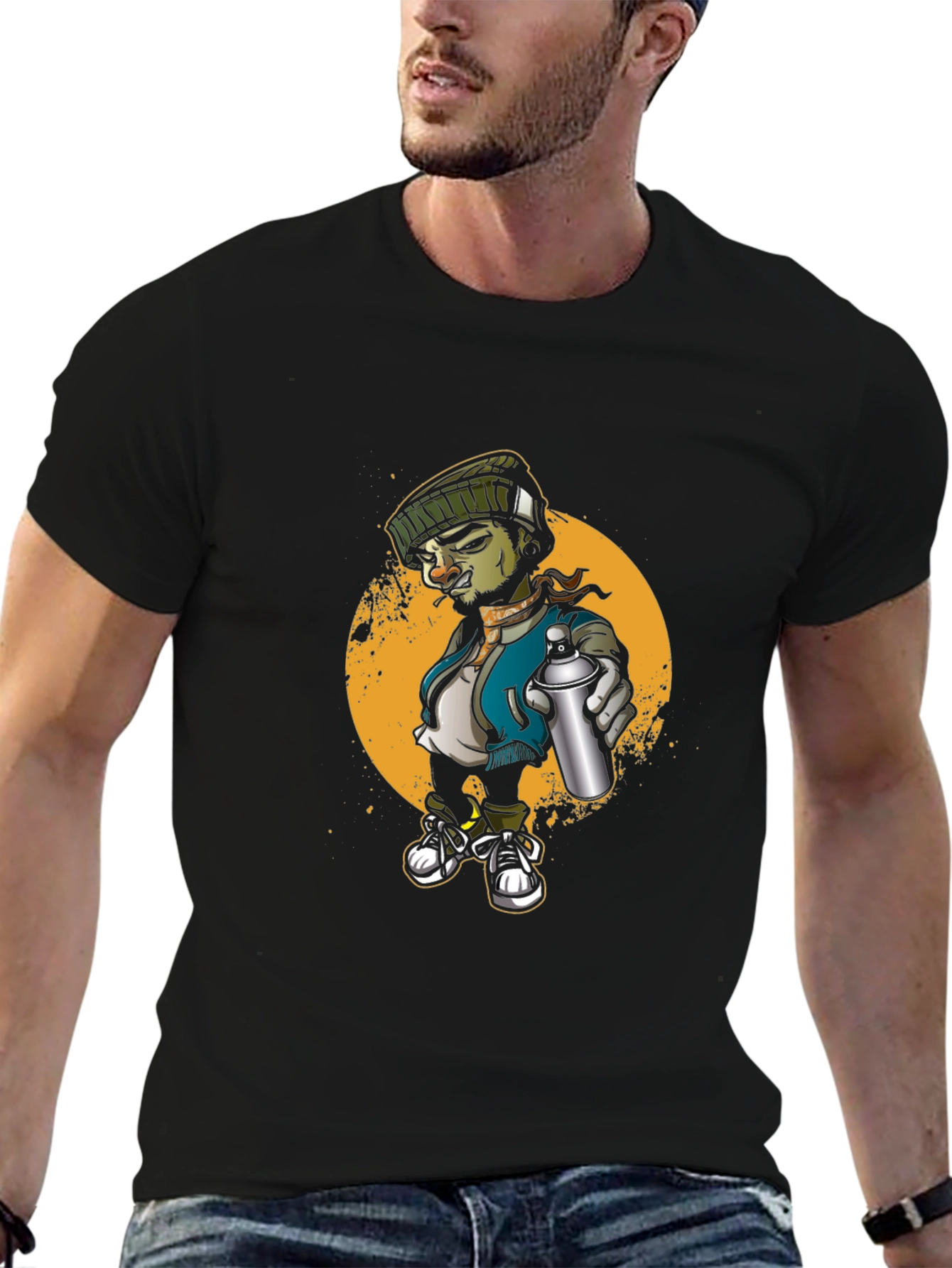Urban Graffiti Artist T-Shirt: Cool Street Art Design